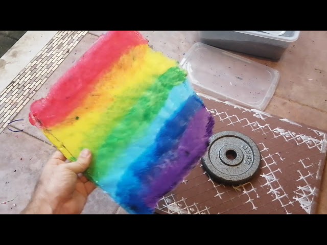 Plastic to Pride Flag (Easy Plastic Upcycling)