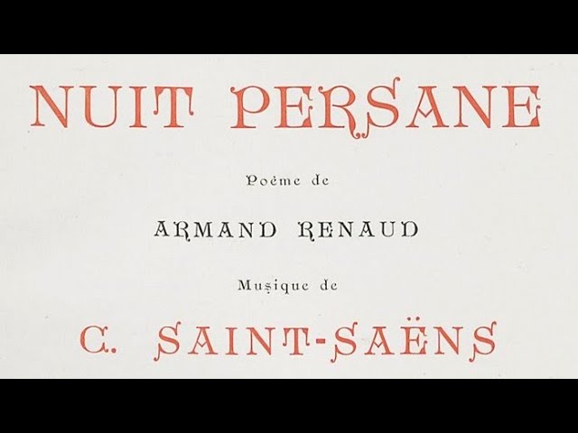 К.Сен-Санс - "Персидская ночь" (1891)