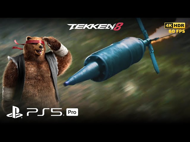 Kuma hit by Launcher | #Tekken8 4K HDR 60fps Gameplay | Captured on PS5 Pro by #hammadhax