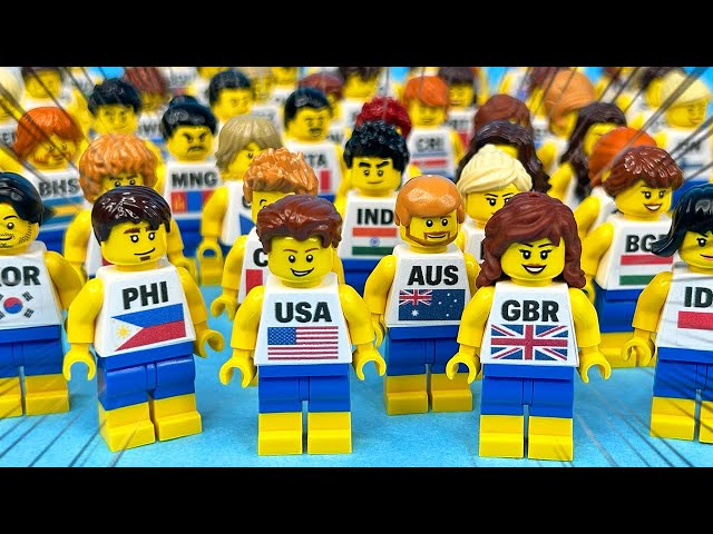 I built LEGO minifigures from 100 COUNTRIES 🌎