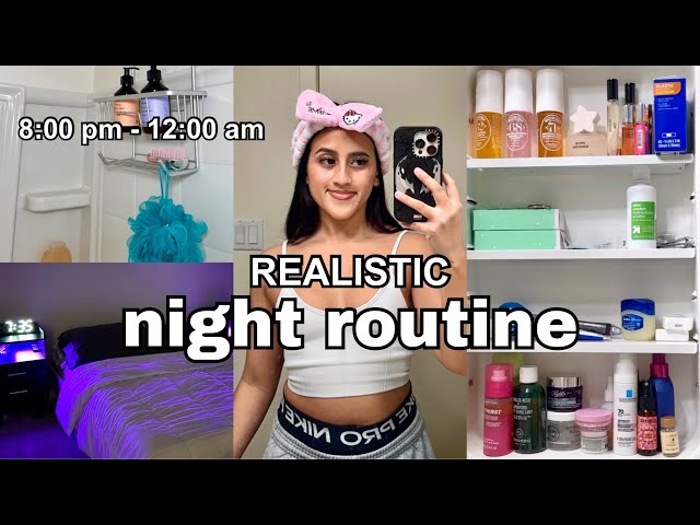 my REALISTIC night routine 🫧🛁 self care, skin care, oral hygiene + tips to unwind & relax 💆🏻‍♀️