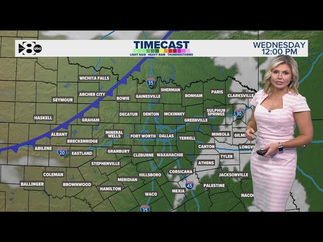 DFW Weather | Cold front to hit North Texas Wednesday evening in 14 day forecast