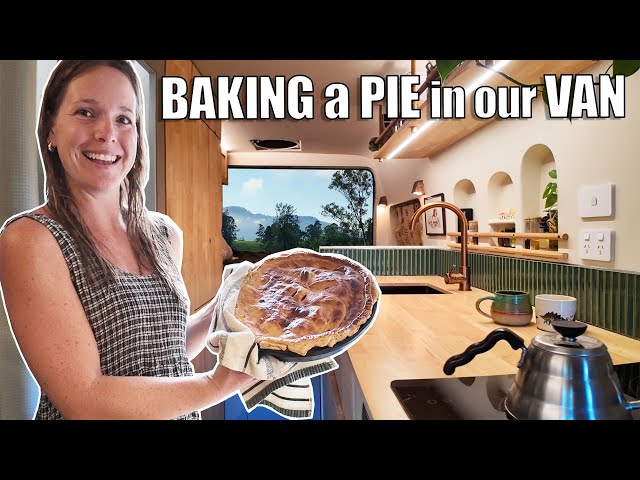 VANLIFE | Off Grid Cooking | Baking a Chicken Pot Pie in our Van | Luxury Campervan | Australia