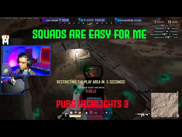 PUBG HIGHLIGHTS 21/06/2020|| SQUADS ARE EASY FOR ME