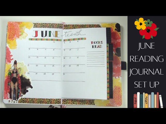 June Reading Journal Set Up