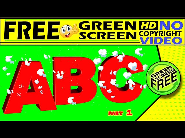 green screen alphabets green screen effects, A to z  green screen A B C D green screen,green screen