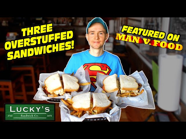 Lucky's Famous DELI SANDWICH CHALLENGE in Chicago! (Featured on Adam Richman's Man v Food TV Show)