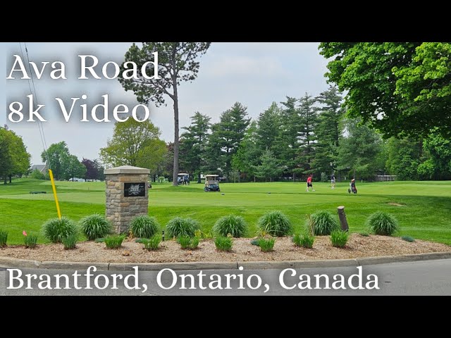 Ava Road, Brantford, Ontario, Canada - 8k Video #brantford #brantfordontario