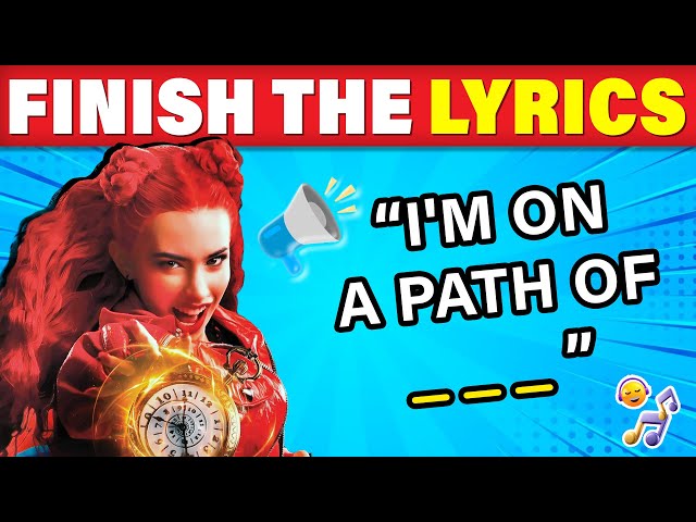 FINISH THE LYRICS🎵 Most Descendants Song | The Rise of Red ❤️ | Only True Fans Can Finish