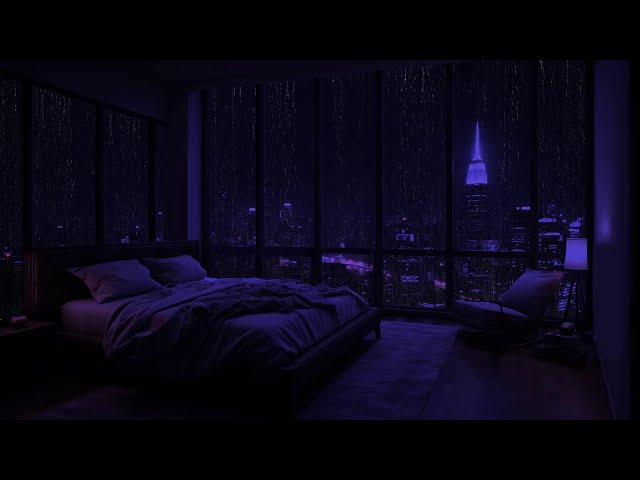 Midnight Rain: Rain Pouring Down the Window to Lull You to Sleep