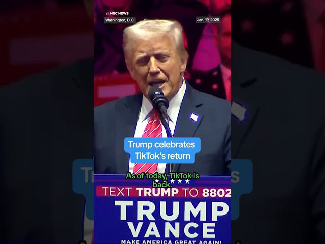 TikTok is back #trump #tiktok #trending