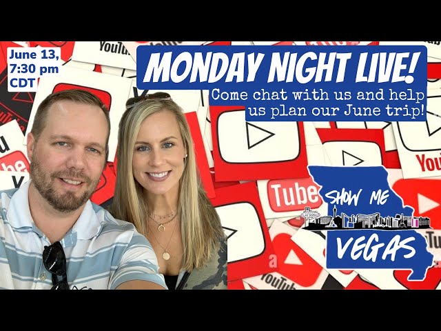 Monday Night Live!  Come help us plan our next trip in less than TWO WEEKS!