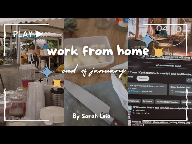 Work from home | new furnitures,  a lot of rain & an open market