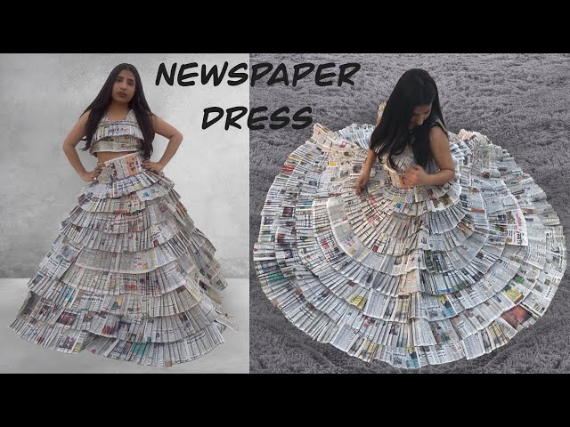 DIY | I Made a Newspaper Dress !!  |  Palak Bansal