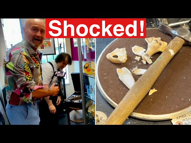 Watch a dealer smash his antique | WHY?