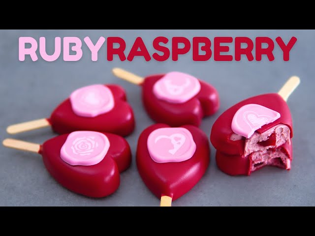 Delicious RUBY RASPBERRY CHOCOLATE hearts | CAKE O'CLOCK