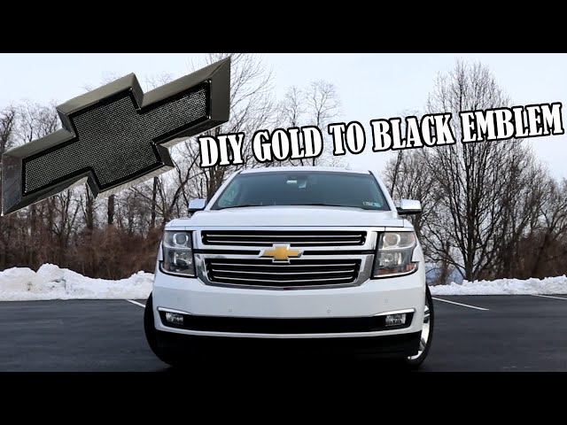 How to replace emblems - Gold to Black - Chevrolet Tahoe Equinox Silverado GM