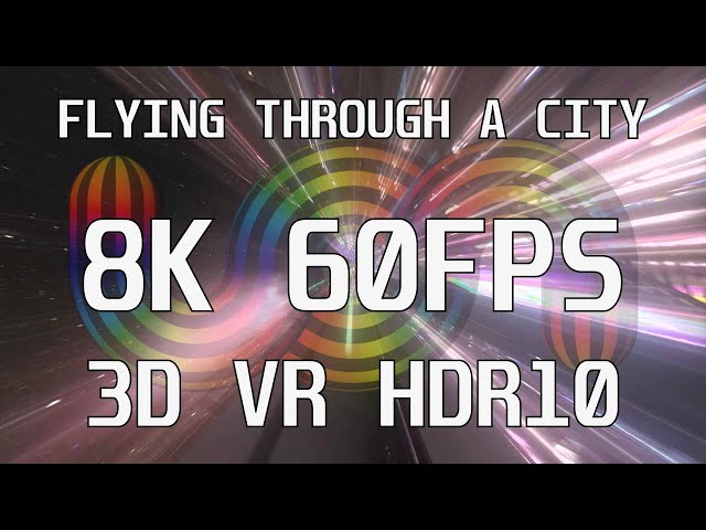 [8K60 HDR STEREOSCOPIC VR] PSVR2 City Flythrough 30 minute chill ride (STEREO 3D)