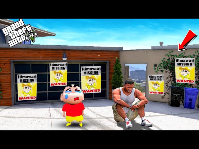 Franklin & Shinchan Try To Find Lost Himawari In GTA 5 || Himawari Missing In GTA 5