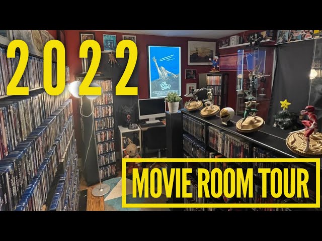 Movie Room Tour 2022 (Blu-ray, 4K, Posters, Statues, and more)