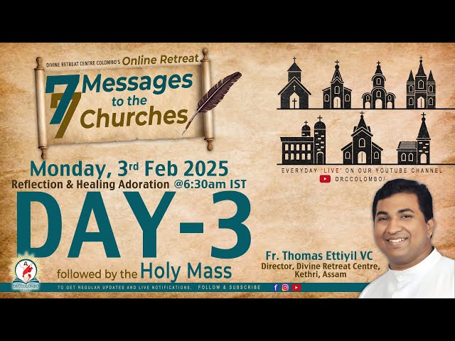 (LIVE) DAY - 3, 7 Messages to the 7 Churches - Fr Thomas | Monday | 3 Feb 2025 | DRCColombo