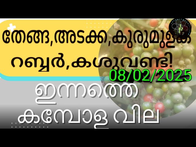 വെളിച്ചെണ്ണ വില കൂടി ഇന്നത്തെ കമ്പോള വിലകൾ അറിയാം | Pepper prices drop in Kerala