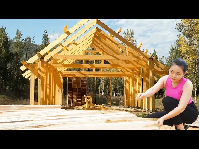 Building a house in the Woods | Wonderful log cabin building journey