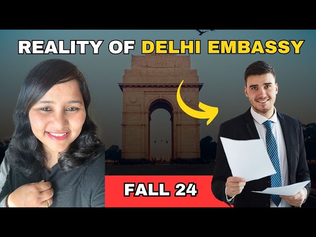 Student experience at Delhi Embassy -Unique questions & How to answer them | USA F1 visa - Fall 24'