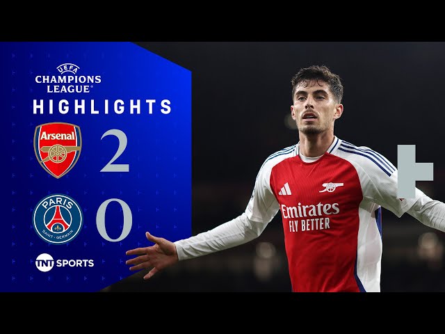 Havertz & Saka Fire Gunners To Win! 🔴 | Arsenal 2-0 PSG | UEFA Champions League Highlights