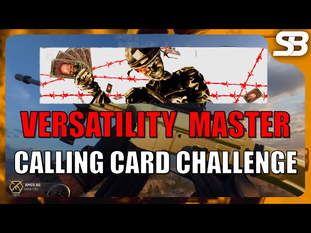 BO6 Versatility Master Calling Card (Black Ops 6 Multiplayer Versatility Calling Card)