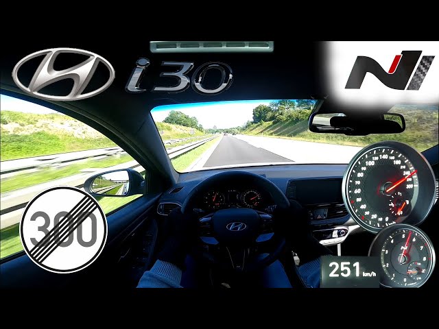 Hyundai i30 N Performance TOP SPEED NO LIMIT AUTOBAHN GERMANY