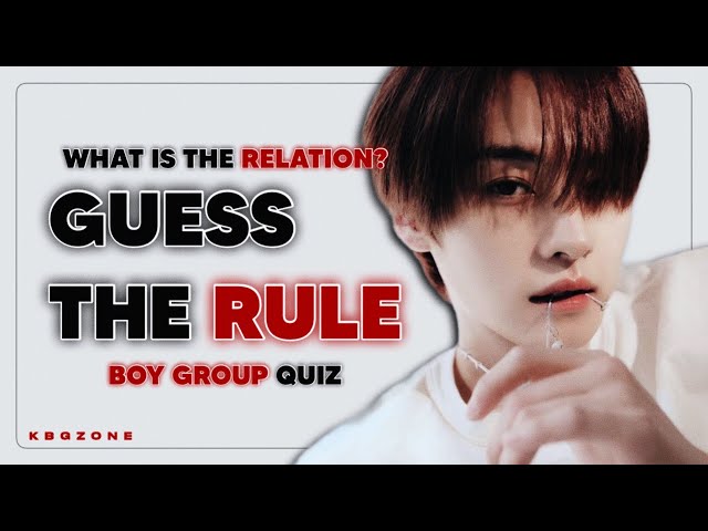 Guess the RULE | KBGZONE (KPOP GAMES)