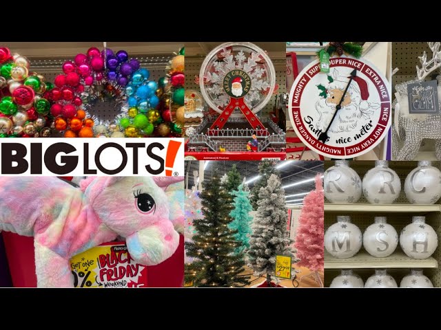 BIG LOTS Christmas 2024 ! Christmas toy and decor shopping | Glittery sparkly Christmas decor