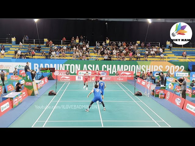 Akira Koga/Taichi Saito vs Fikri/Maulana (INA) | Badminton Asia Championships 2022 | Nice Angle