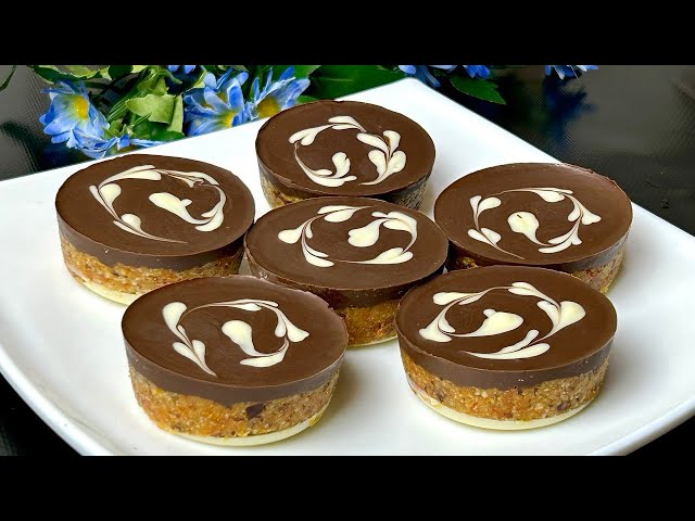 No sugar, no oven, no flour! Quick and easy dessert for every day! Energy dessert recipe!