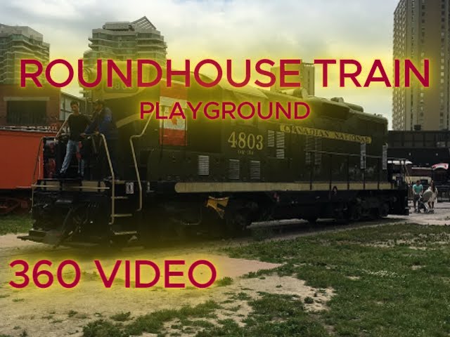 Roundhouse Train Playground 8k - 360 VIDEO - 2025 - INSTA360 X4