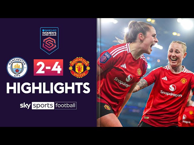 Ella Toone bags hat-trick to turn Manchester RED 🔴 | Man City 2-4 Man United | WSL Highlights