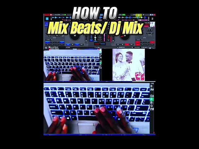 virtual dj tutorial using Laptop keyboard | How To Mix Beats on Virtual DJ #shortsfeed #viralreels