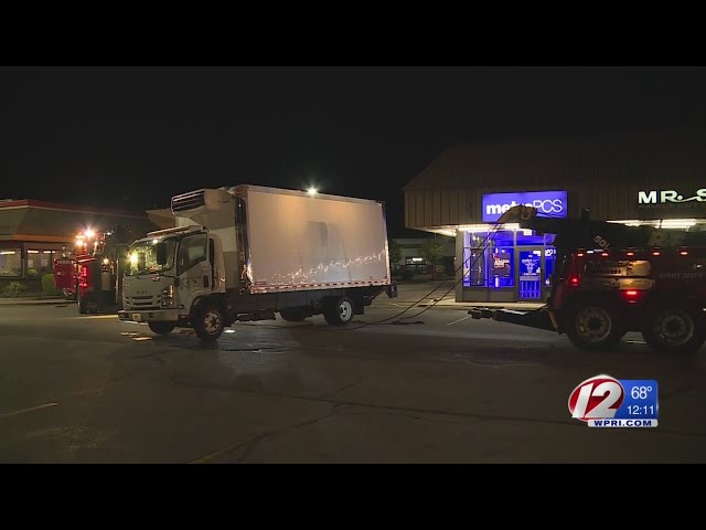 Truck Overturns on Route 44 in Taunton