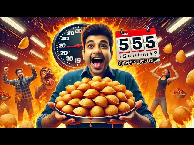 क्या मैं 5 मिनट में गोलगप्पे खत्म कर पाऊंगा?😲🔥| Golgappa Challenge! Spicy pani puri eating challenge