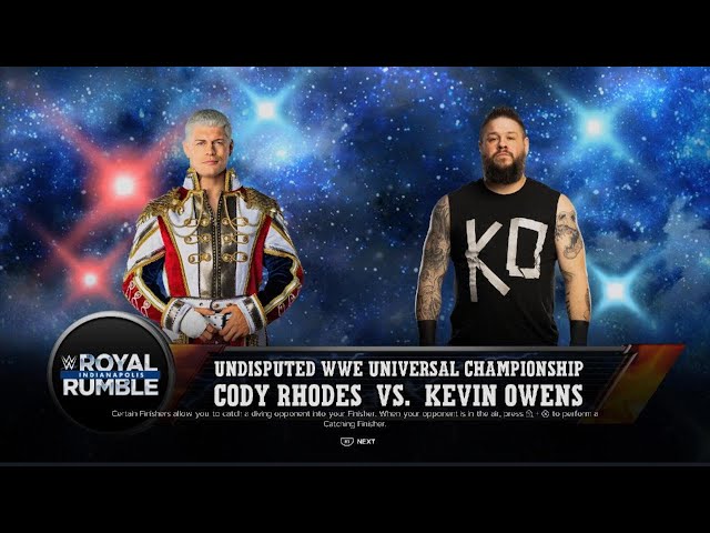 WWE 2K24 Cody Rhodes Vs Kevin Owens ladder match