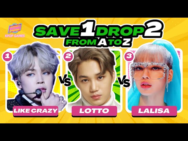 SAVE ONE SONG KPOP: from A to Z  ✅| WOW KPOP GAMES | KPOP QUIZ 2024