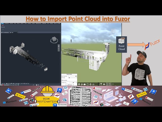 BIM-VDC | 4D Simulation | Fuzor Tutorial | How to Import Point Cloud Data into Fuzor