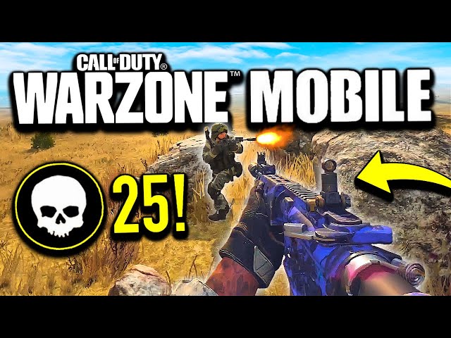 WARZONE MOBILE FULL GAMEPLAY! 25 KILL WIN! (RELEASE DATE INFO)