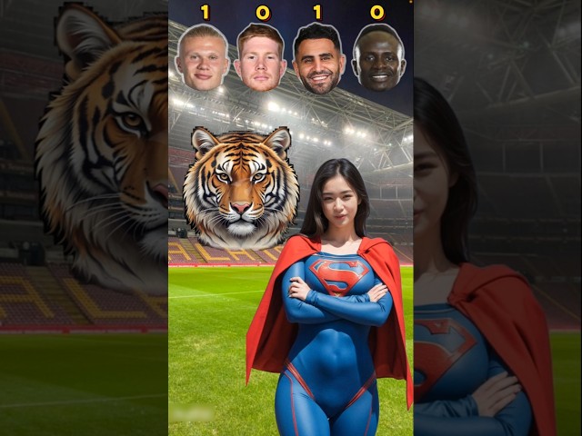 Haaland vs De Bruyne vs Mahrez vs Sadio🔥 | Superman Ask😍#football #shorts