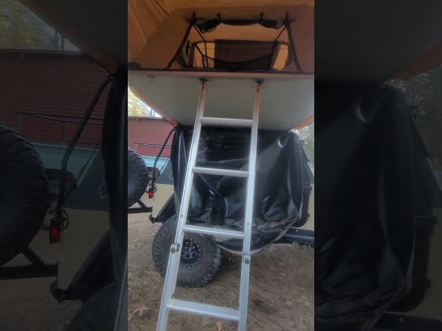 tuff stuff ranger roof top tent on a 98 jeep tj