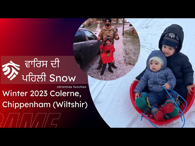 Waris 1st Snow ❄️ Fall | Colerne | Chippenham | Winter 2023