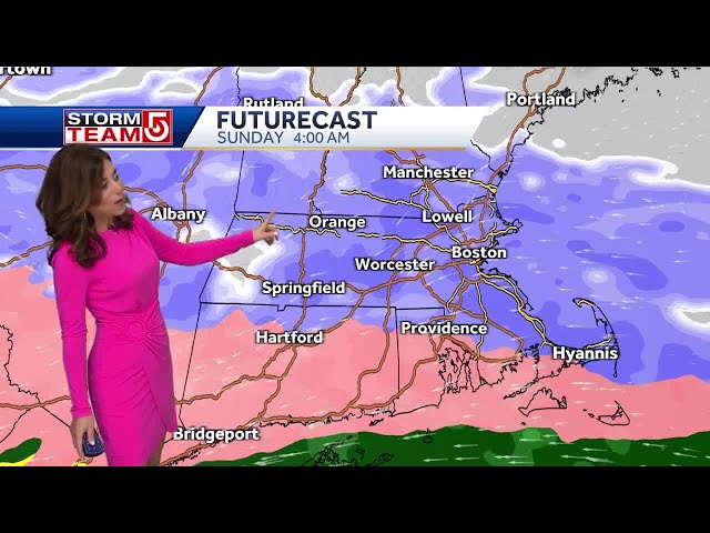 Video: Windy, chilly day before snow, rain move in