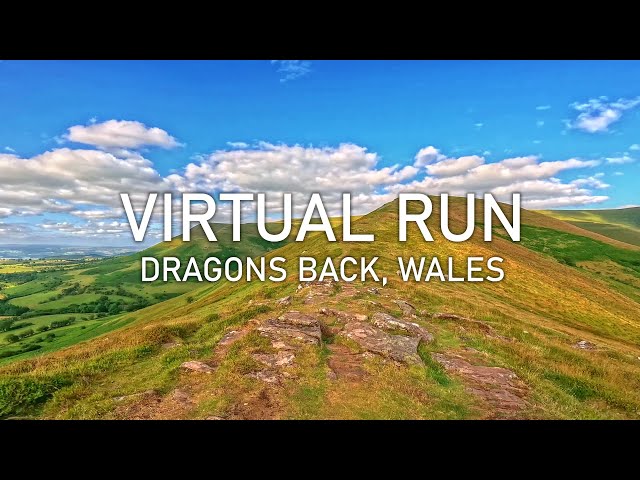 Mountain Virtual Run | Dragons Back, Brecon Beacons, Wales | Treadmill Running Scenery