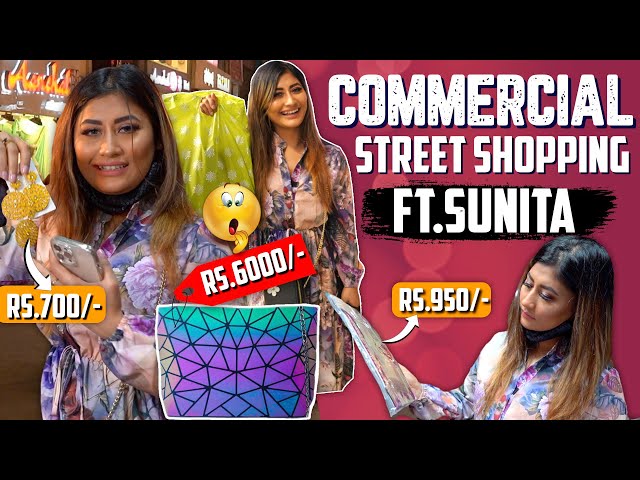 Commercial Street Shopping ft.Sunita 🛍️| Bangalore Vlog 💜😊 | Sunita Xpress